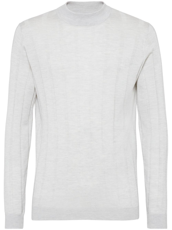 Brunello Cucinelli Sweaters Light Grey