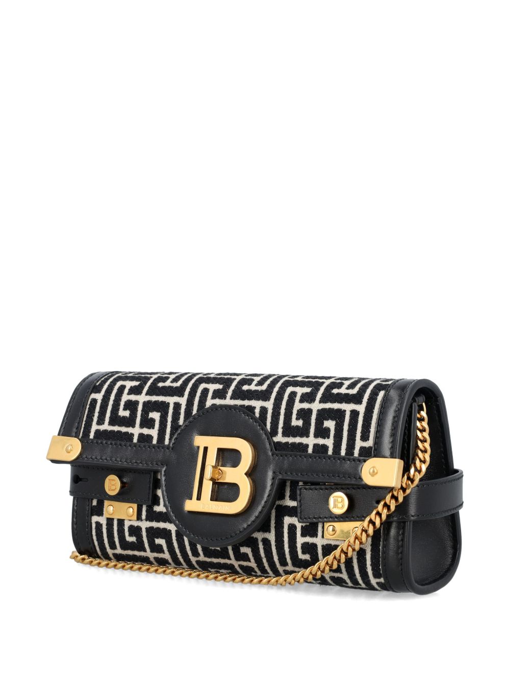 Balmain Bags B Buzz Small Jacquard Black