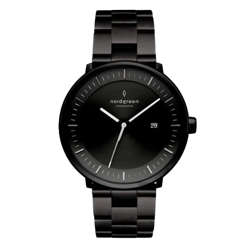 Nordgreen Philosopher 40mm Black with 3-Link Strap Watch