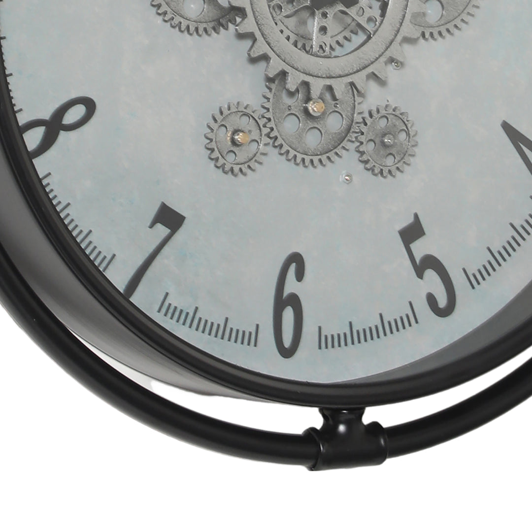 Tedius Round Moving Cogs Wall Clock