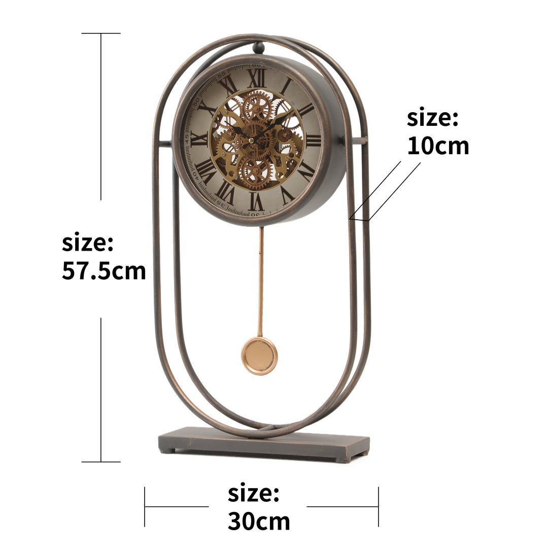 Shoffeld Pendulum Moving Cogs Clock