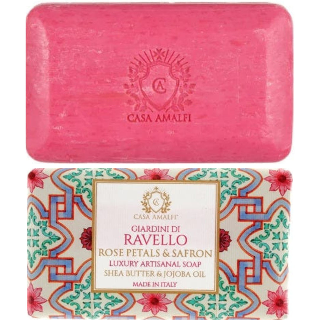 Casa Amalfi Giardini Di Ravello Body Soap - Rose Petals & Saffron 150g Set of 3Pcs