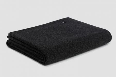 Bemboka Angora & Merino Wool Throws 130x190cm Charcoal Bemboka Fine Rib Angora & Merino Wool Throw - Pre-Shrunk Brand