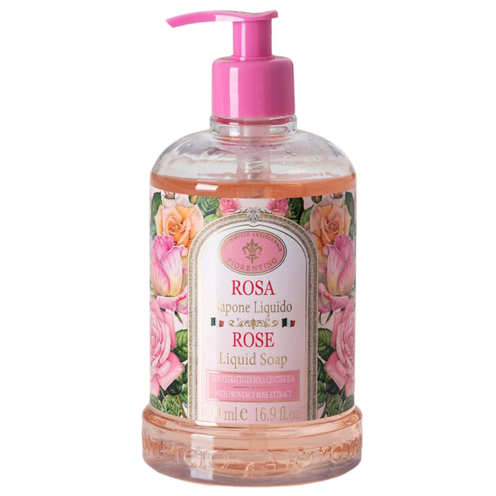 Saponificio Artigianale Fiorentino Body and Hand Wash w/ Soap Bundles Saponificio Artigianale Fiorentino Rose Hand Wash Saponificio Artigianale Fiorentino Rose Hand Wash Brand