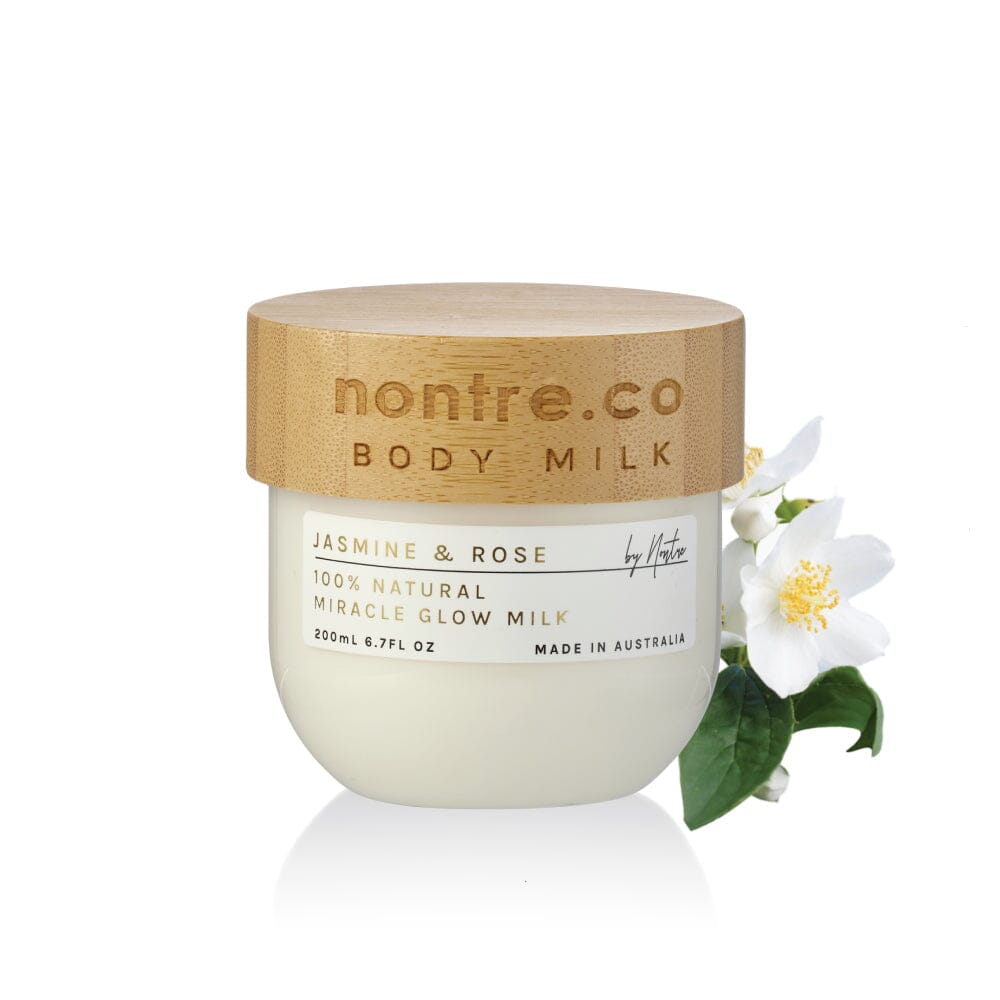 NONTRE.CO Body Milk Nontre.co Miracle Glow Face & Body Milk 200ml Natural Jasmine & Rose Brand
