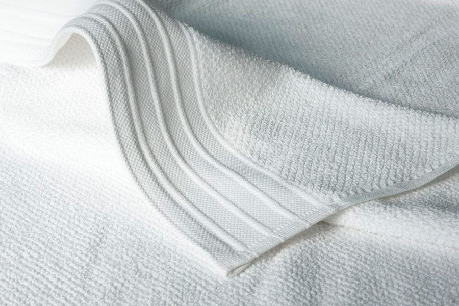 Bemboka Hand Towels Bemboka Pure Cotton Hand Towel - Jacquard White Brand