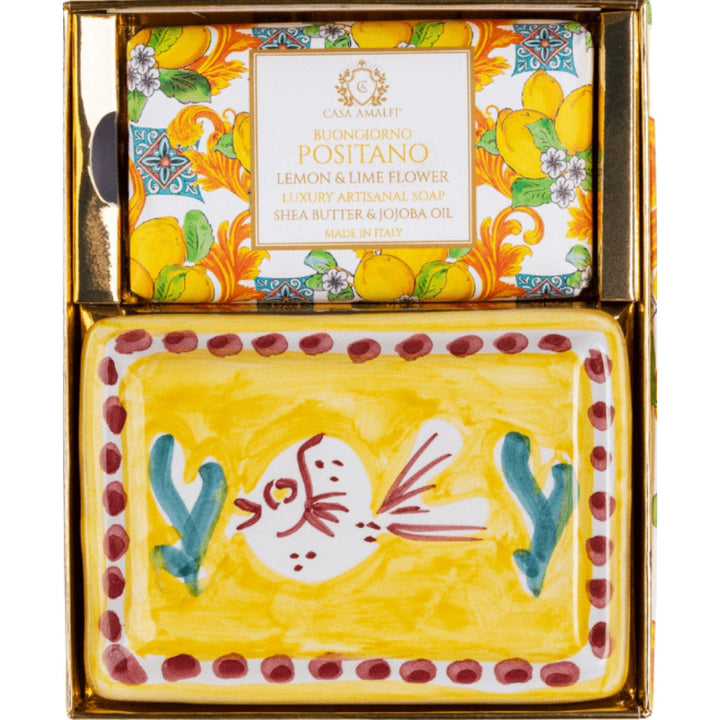 Casa Amalfi Maiolica Single Gift Box Casa Amalfi Positano Single Gift Set Lemon Basil & Mandarin Casa Amalfi Positano Single Gift Set Lemon Basil & Mandarin Brand