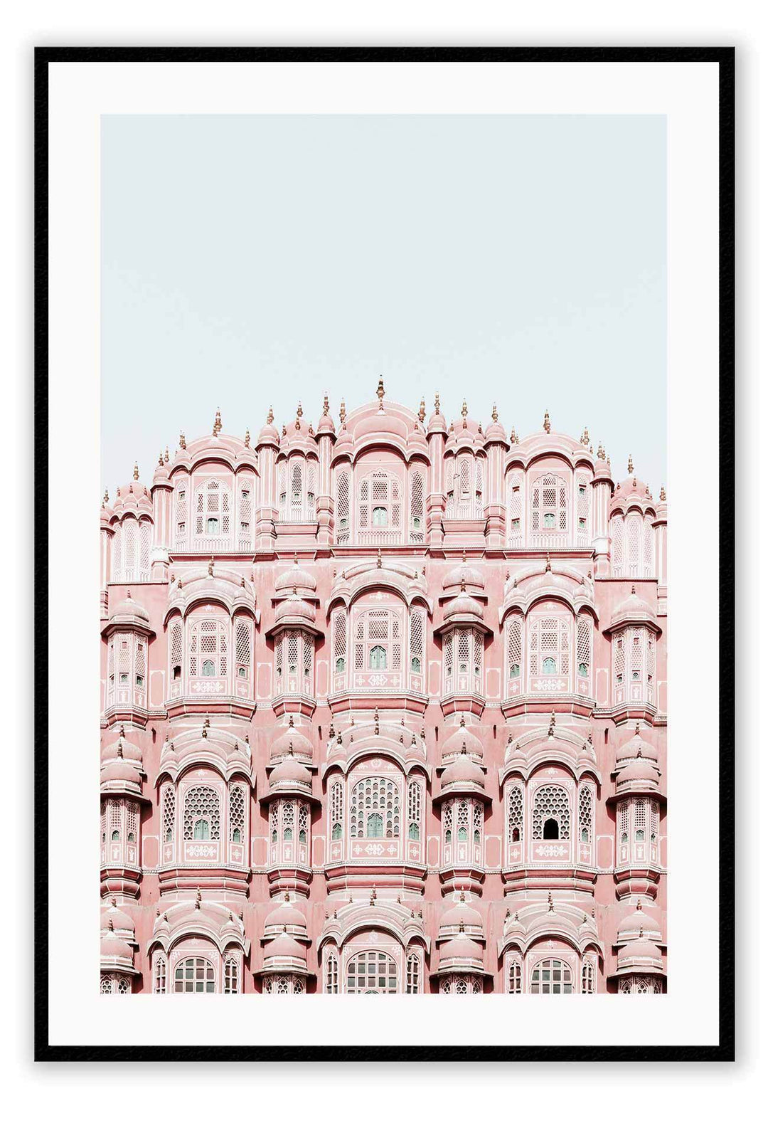 Canvas Print Small		50x70cm / Black India India Wall Art : Ready to hang framed artwork. Brand