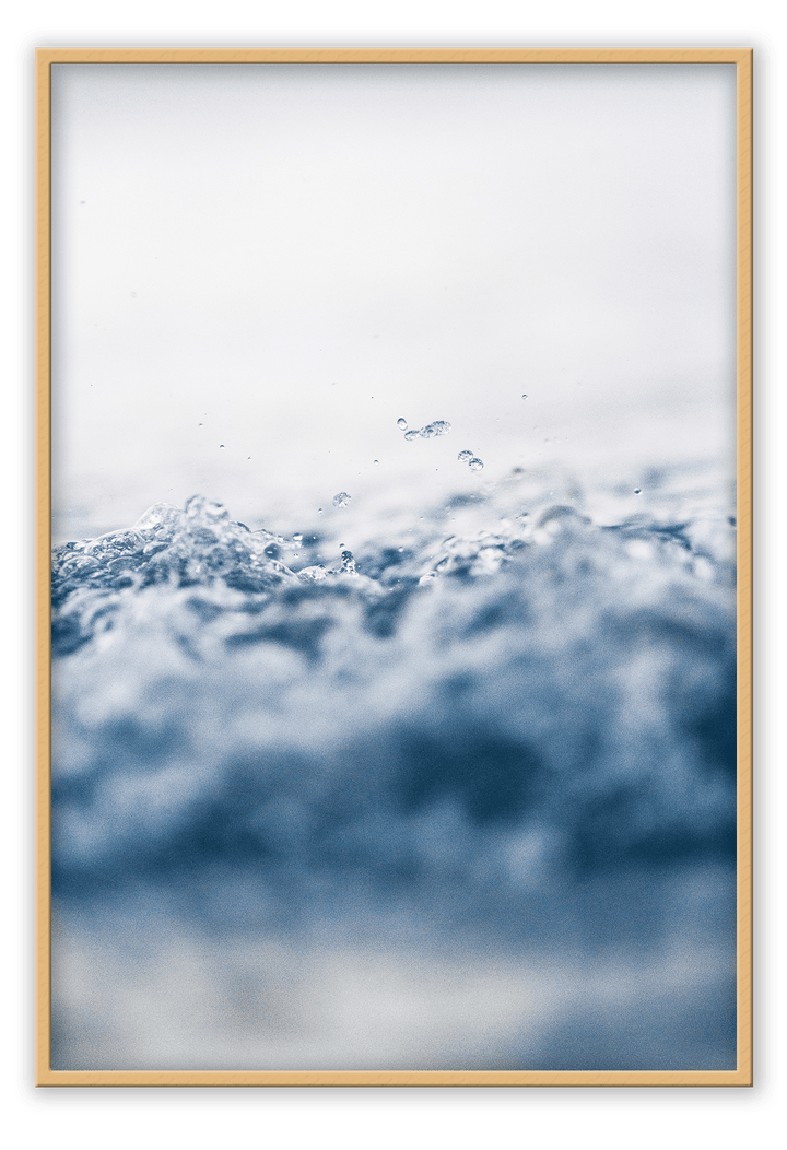 Canvas Print 50x70cm / Natural Splash Splash Wall Art : Ready to hang framed artwork. Brand