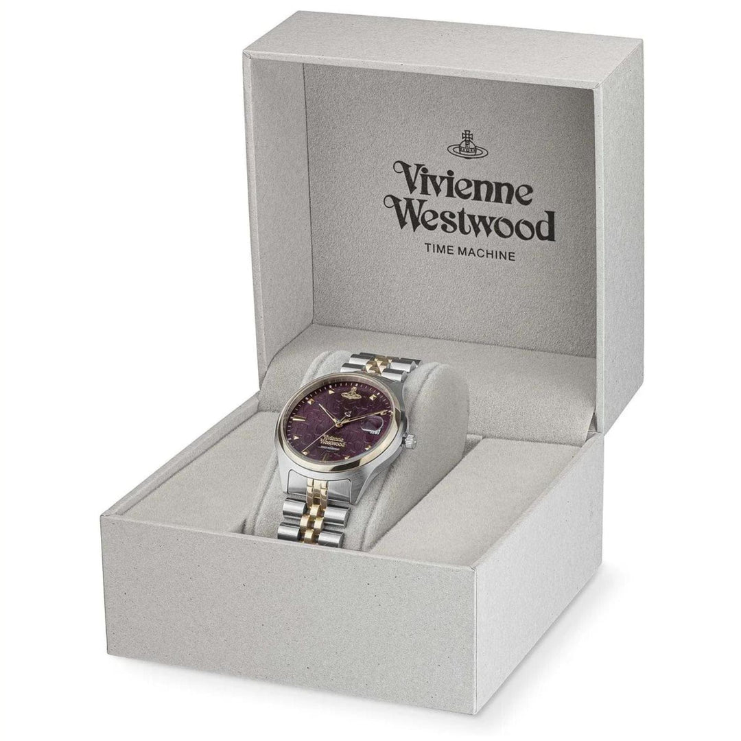 Vivienne Westwood Quartz Watches Vivienne Westwood Camberwell Purple 37mm Two Tone Watch Brand