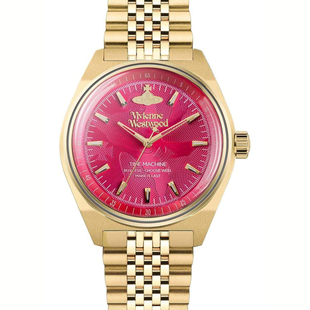 Vivienne Westwood Quartz Watches Vivienne Westwood Lady Sydenham 39mm Gold & Pink Watch Brand