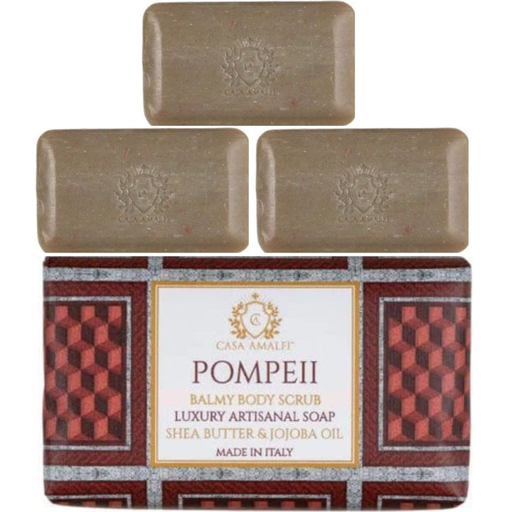 Casa Amalfi Set of Body Soaps Casa Amalfi Pompeii Body Scrub 150g Set of 3Pca Pompeii Body Scrub Luxury Body Scrub Brand