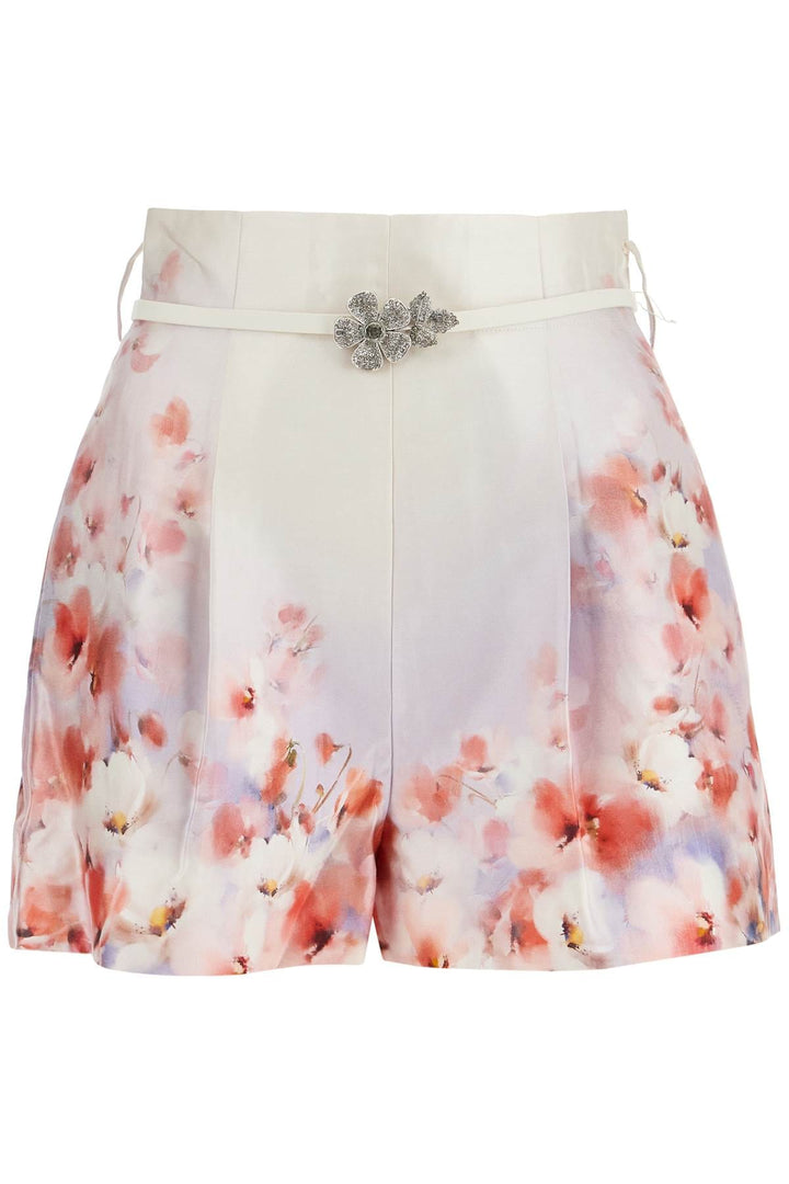 Zimmermann Short trousers Zimmermann red low-waist floral silk and cotton shorts Zimmermann red low-waist floral silk and cotton shorts Brand