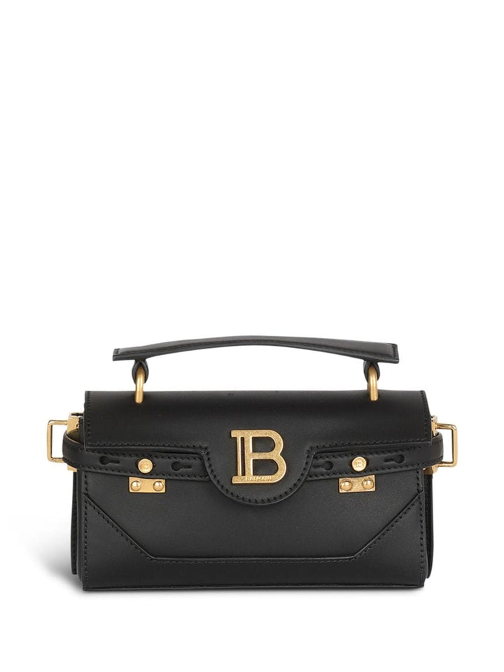 Balmain Shoulder UNI Balmain B-Buzz Leather Bag Balmain B-Buzz Leather Shoulder Bag Black Brand