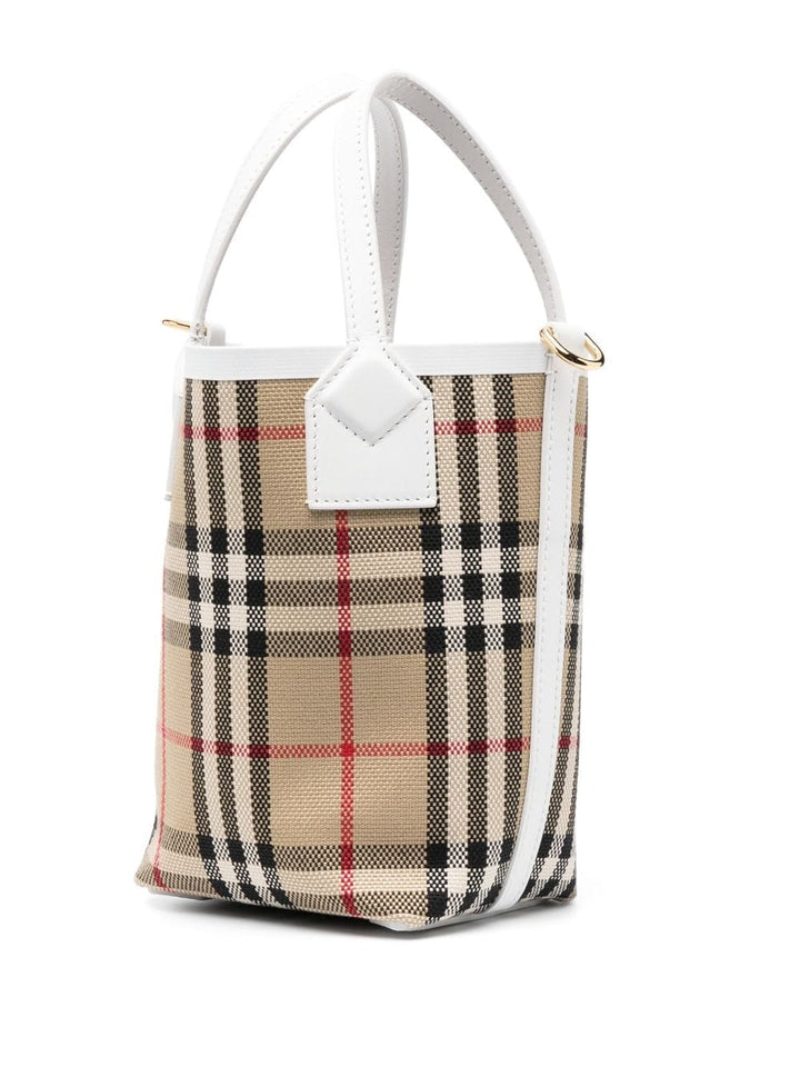 Burberry Shoulder UNI Burberry Bags Mini London Beige Burberry Mini London bag in beige with a structured silhouette Brand