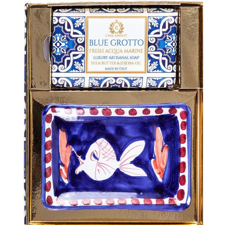 Casa Amalfi Single Body Soap Casa Amalfi Blue Grotto Single Gift Set Aqua Marine Blue Grotto Maiolica Single Gift  Box Casa Amalfi Aqua Marine Body Soap Brand