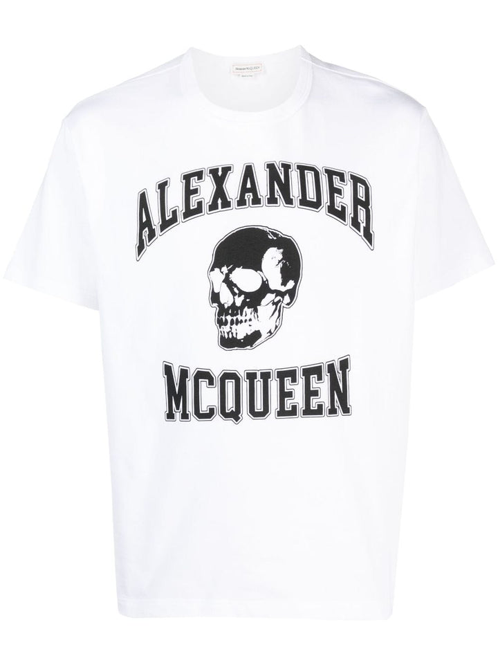 Alexander Mcqueen Topwear L Alexander McQueen T-shirts and Polos White Alexander McQueen T-shirts and Polos White Brand