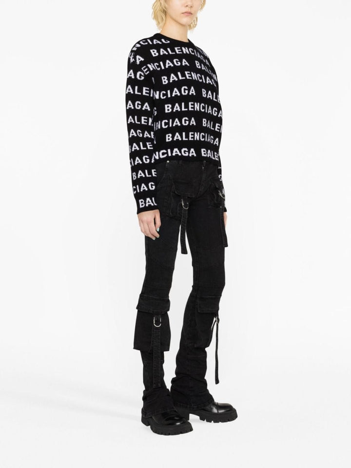 Balenciaga Topwear Balenciaga Sweaters Black Balenciaga Sweaters Black Brand