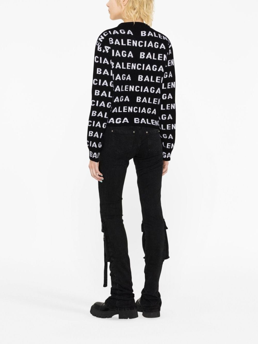 Balenciaga Topwear Balenciaga Sweaters Black Balenciaga Sweaters Black Brand