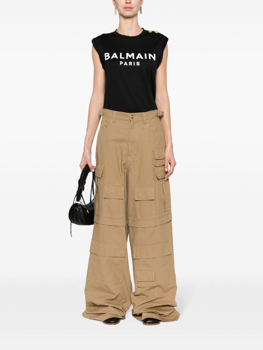 Balmain Topwear Balmain Top Black Balmain Top Black Brand