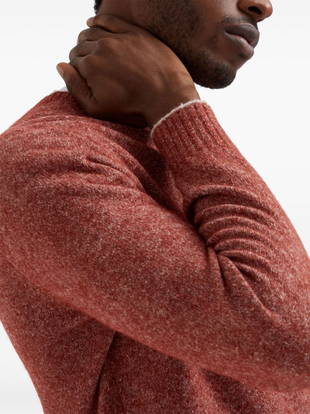 Brunello Cucinelli Topwear Brunello Cucinelli Sweaters Coral Red Brunello Cucinelli Sweaters Coral Red Brand