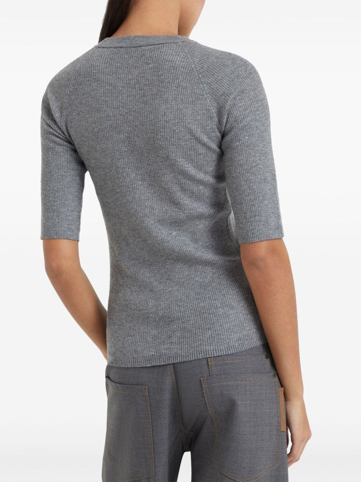 Brunello Cucinelli Topwear L Brunello Cucinelli Sweaters Grey Brunello Cucinelli Sweaters Grey Brand