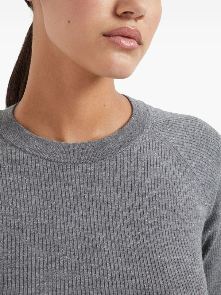 Brunello Cucinelli Topwear L Brunello Cucinelli Sweaters Grey Brunello Cucinelli Sweaters Grey Brand