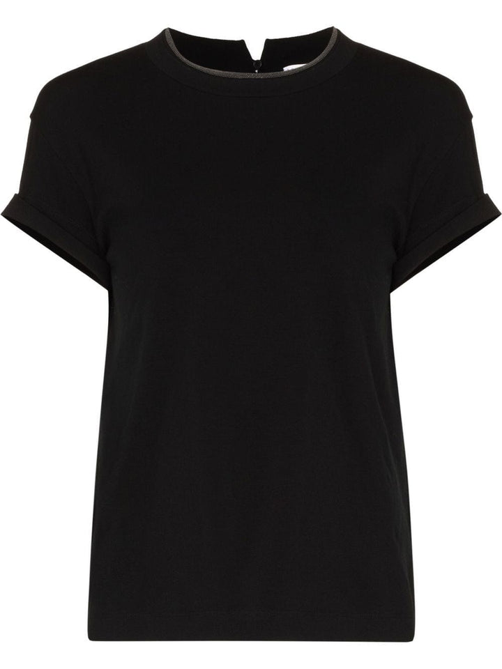 Brunello Cucinelli Topwear Brunello Cucinelli T-shirts and Polos Black Brunello Cucinelli T-shirts and Polos Black Brand