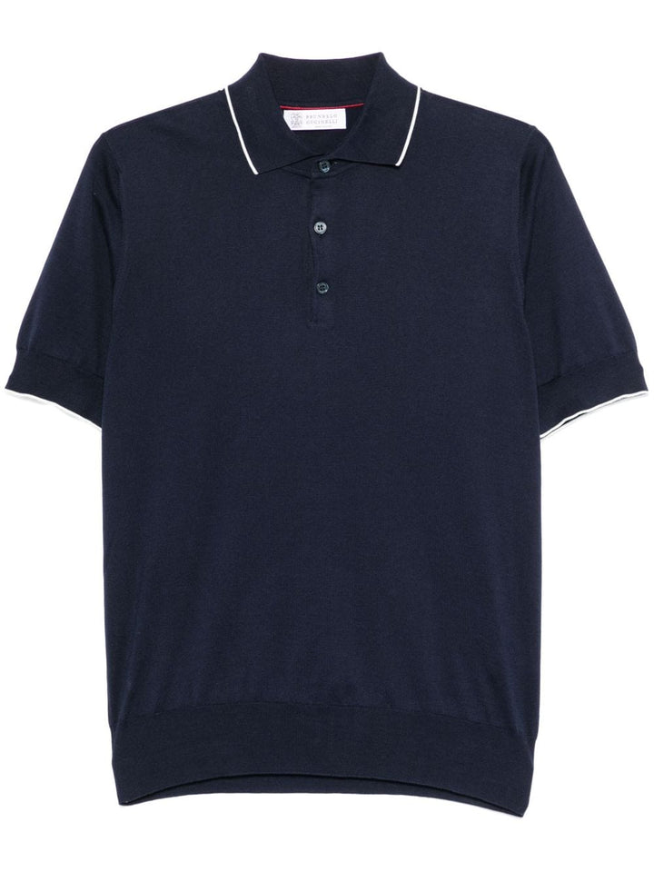 Brunello Cucinelli Topwear Brunello Cucinelli T-shirts and Polos Blue Brunello Cucinelli T-shirts and Polos Blue Brand