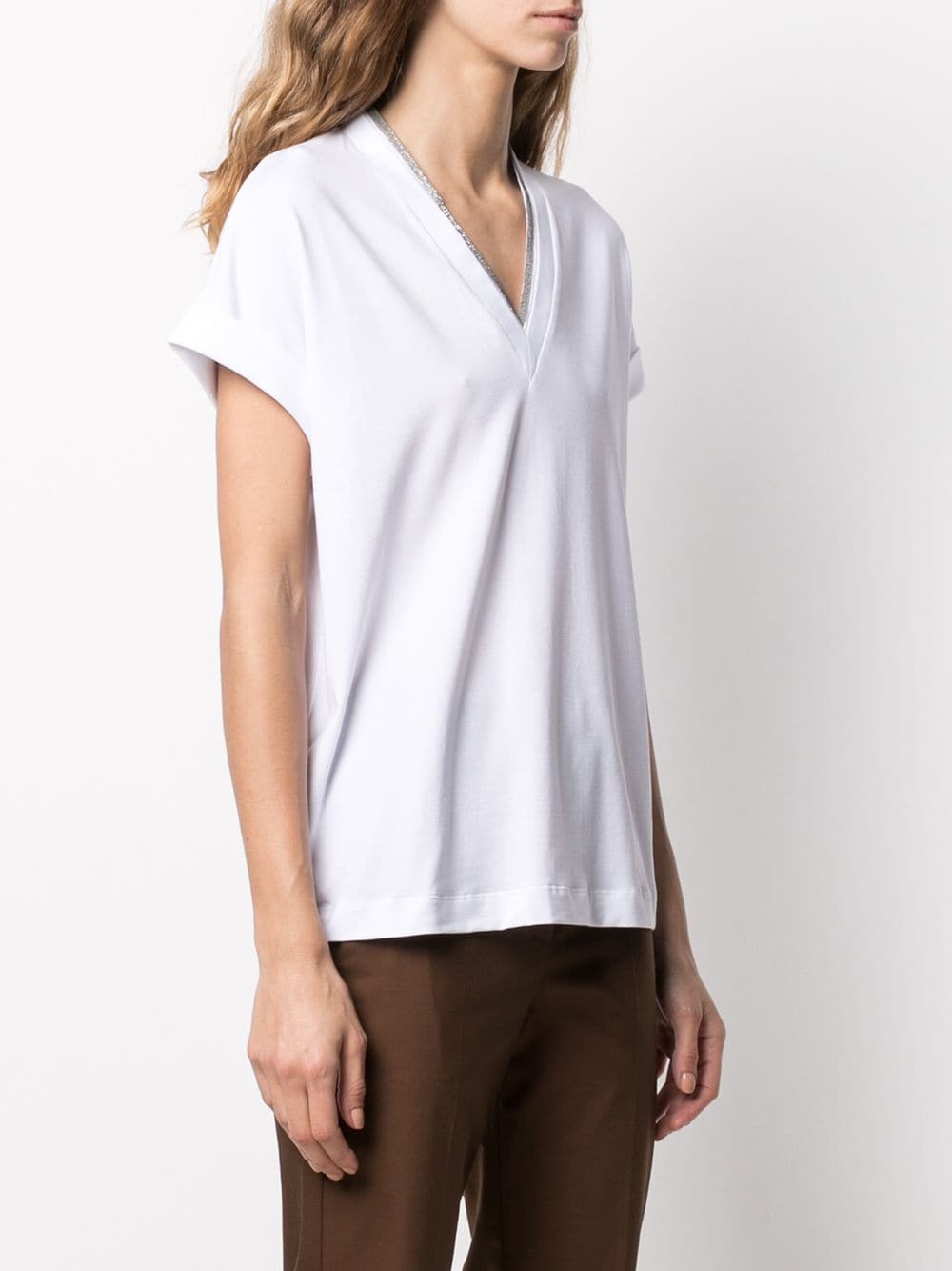 Brunello Cucinelli Topwear Brunello Cucinelli T-shirts and Polos White Brunello Cucinelli T-shirts and Polos White Brand