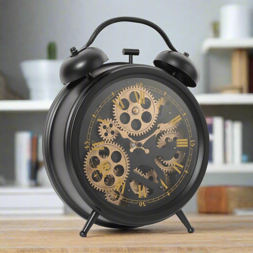 Chilli Wall Clock Large Newton Bell Moving Cogs bedside clock Brand