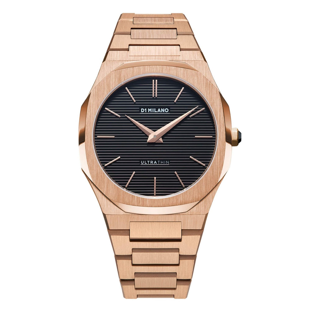 D1 Milano Watch D1 Milano Ultra Slim 40mm Rose Gold Watch Brand